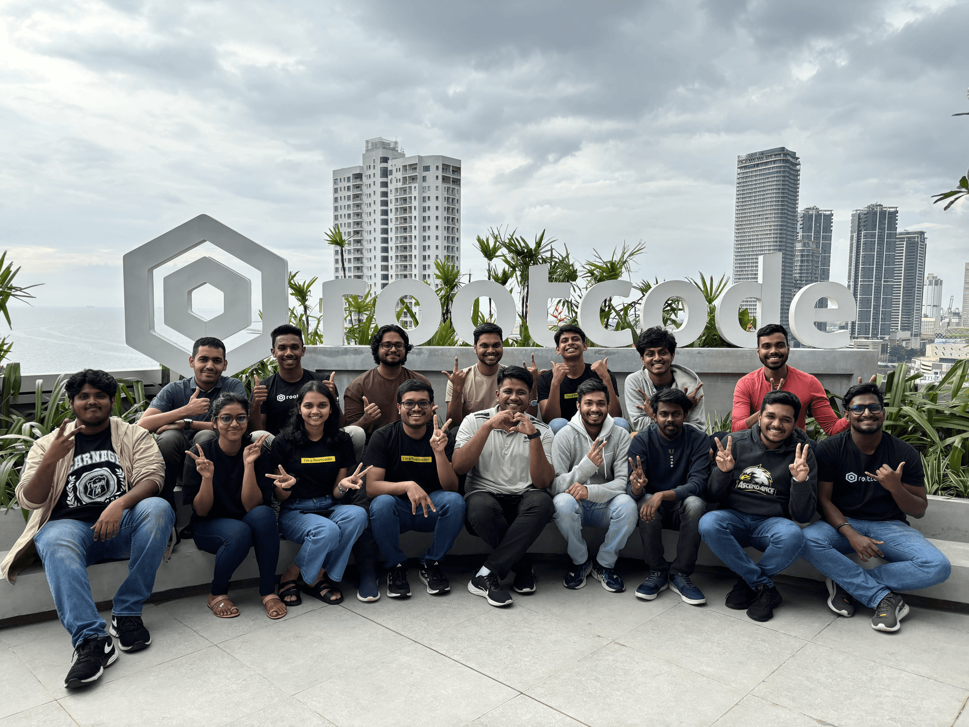 Large group photo of community event participants